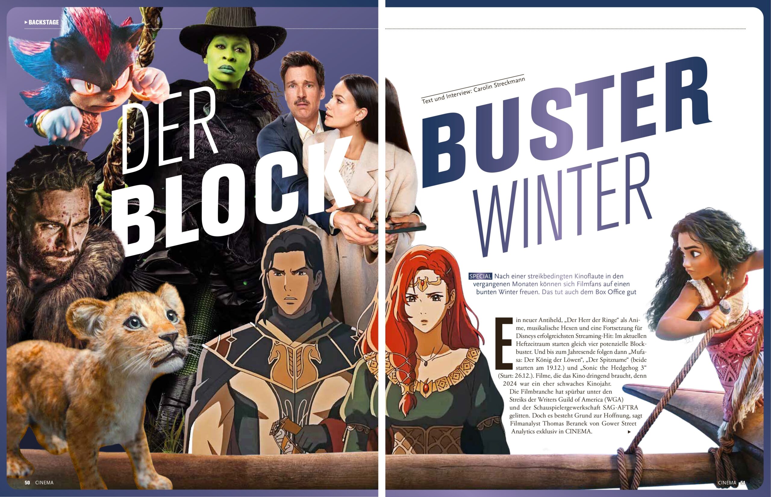 Gower Street’s Thomas Beranek Discusses the “Blockbuster Winter” in Germany’s Cinema Magazine